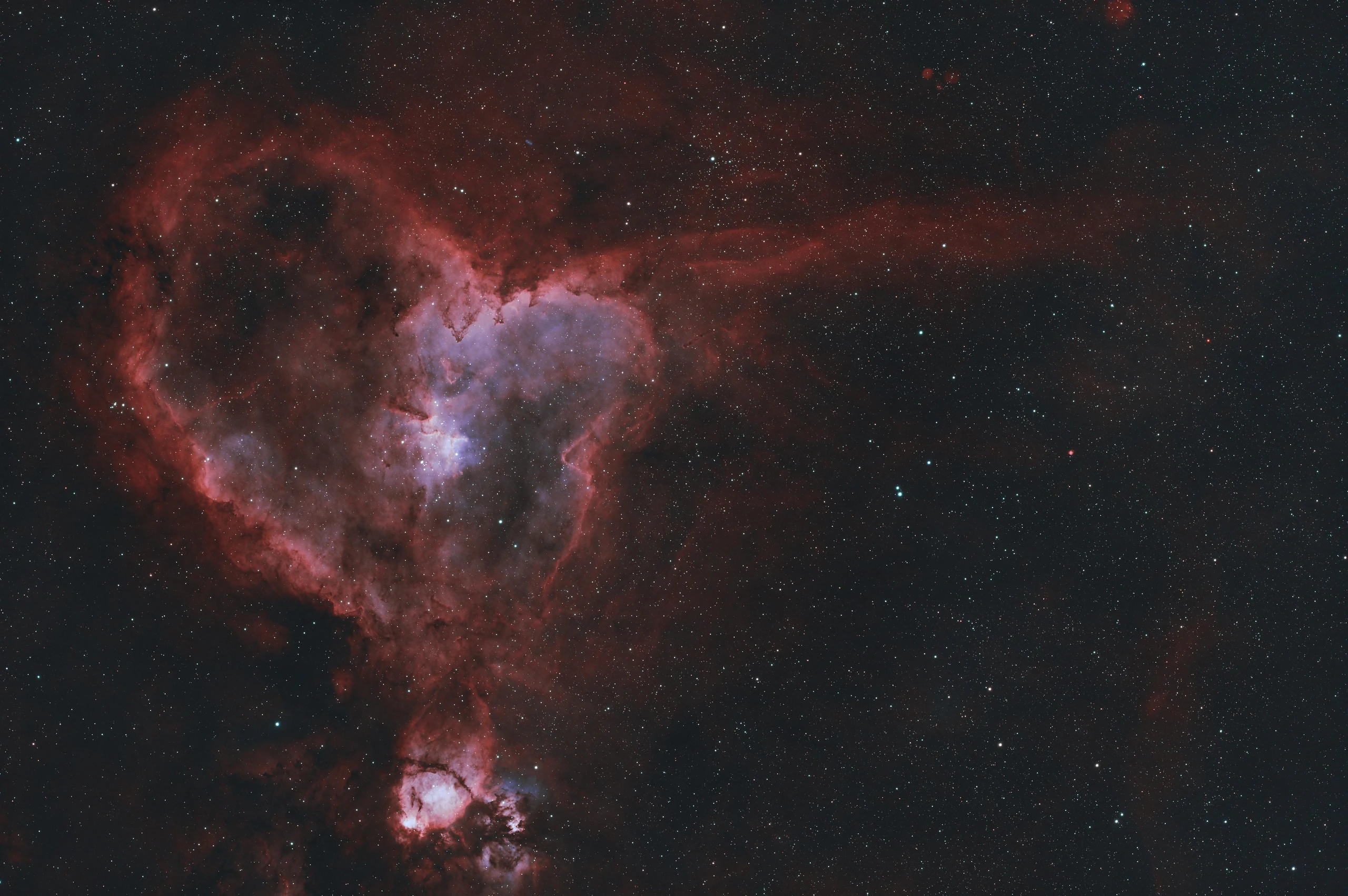 Heart Nebula IC 1805 — cosmic heart in deep space